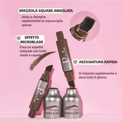 Pennello angolato per microblading sopracciglia Brow-fection