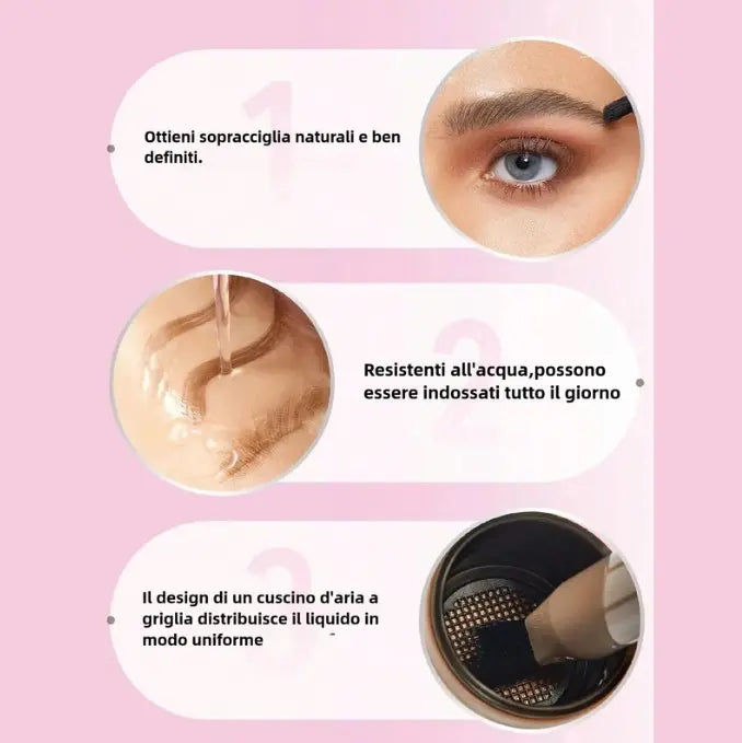 Pennello angolato per microblading sopracciglia Brow-fection